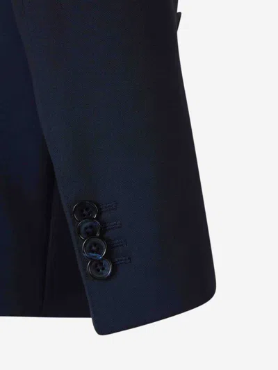Scabal® Two-button Flap-pocket Suit In Blue