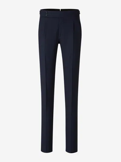 Scabal® Two-button Flap-pocket Suit In Blue