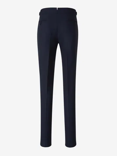 Scabal® Two-button Flap-pocket Suit In Blue