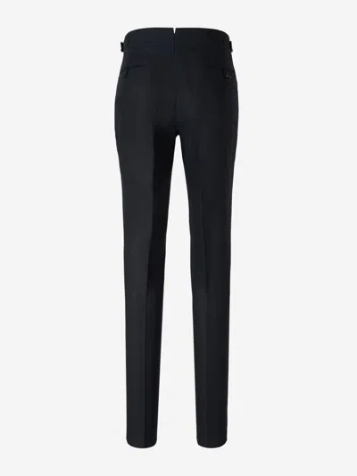 Scabal® Scabal Plain Linen Suit In Black