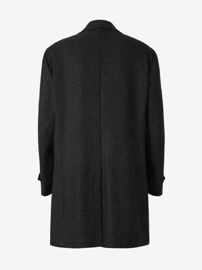 Scabal® Scabal Leeds Wool Coat In Gray