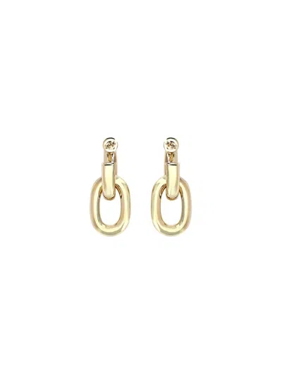 Rabanne Double Xl Link Earrings In Gold