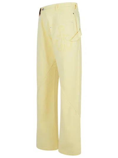 Jw Anderson Twisted Workwear Jeans In Neutral