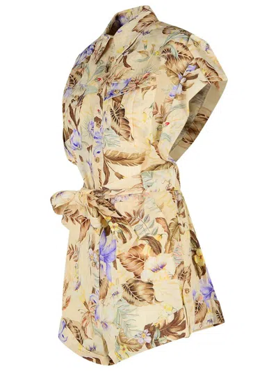 Shop Zimmermann 'coco' One-piece Jumpsuit