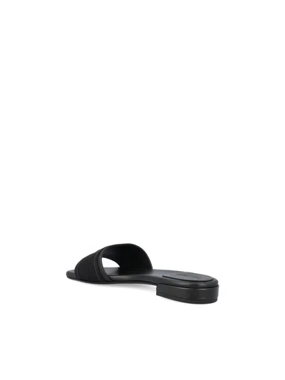 Jimmy Choo Round Toe Leather Sandals