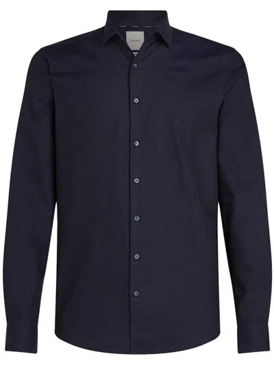 Calvin Klein Long-sleeve Shirt In Blue