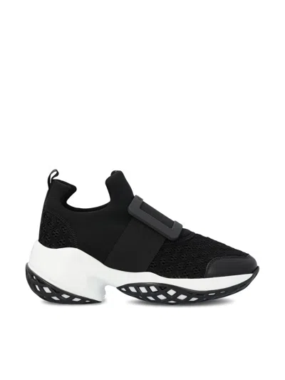 Roger Vivier Viv Run Mesh And Leather Sneakers