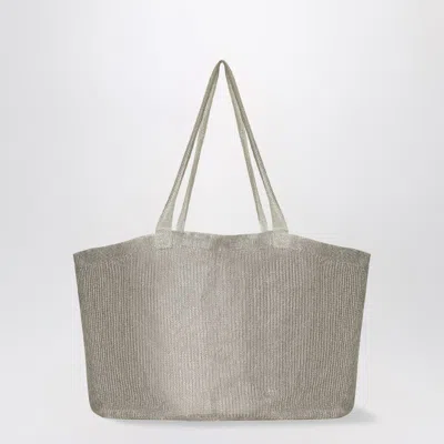 The Row Tote Bag Imogen Silver In Mesh