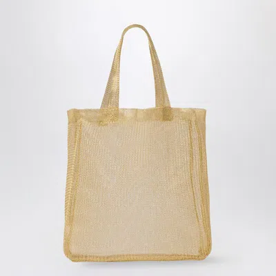 Shop The Row Mini Tote Bag Imogen In Gold-plated Brass