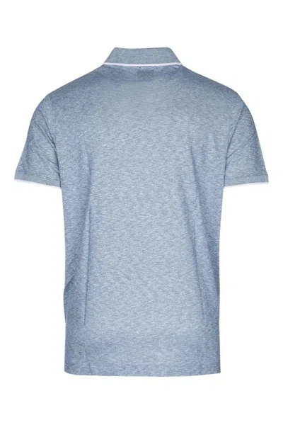 Paul & Shark Logo Details Polo Shirt In Blue