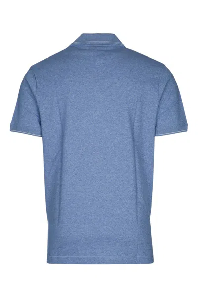 Paul & Shark Blue Short Sleeves Logo Polo In Blue