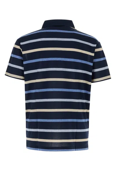 Paul & Shark Blue Striped Logo Polo