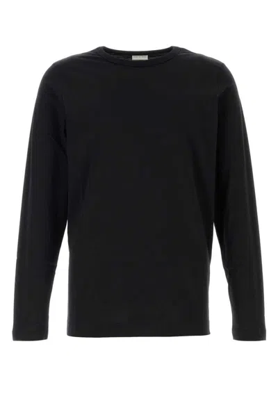 Dries Van Noten Hubbot Long-sleeved Crewneck T-shirt In Black