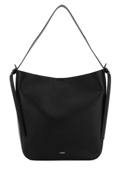 Jil Sander Single Handle Shoulder Bag In Black