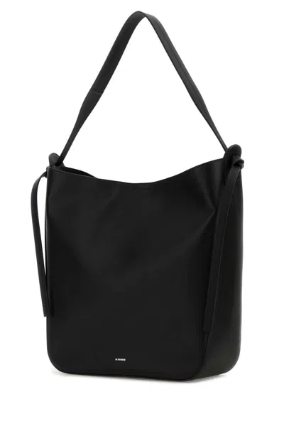 Jil Sander Single Handle Shoulder Bag In Black