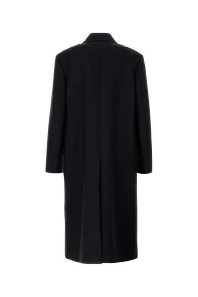Jil Sander Wool Coat With Front Pockets And Long Length