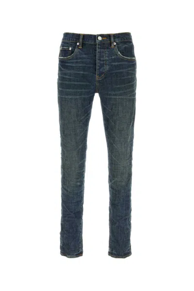 Purple Brand Skinny Black Denim Jeans In Blue