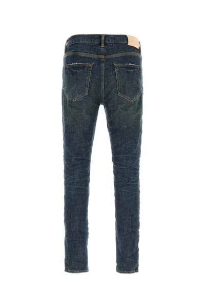 Purple Brand Skinny Black Denim Jeans In Blue