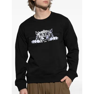 Kenzo Sweatshirt With A Distinctive Tiger Head In Black