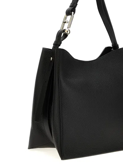 Furla Cloud Leather Shoulder Bag With Adjustable Strap