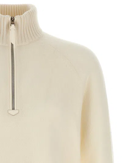 Tom Ford Half Zip Sweater Sweaters And Cardigans White In Neutral