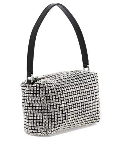 Alexander Wang Heiress Medium Pouch Shoulder Bags Silver