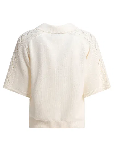 Loulou De Saison Shell Cotton Polo Sweater