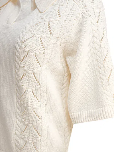 Loulou De Saison Shell Cotton Polo Sweater