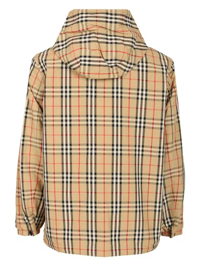 Burberry Man Coat Sand Size L Polyamide In Multi
