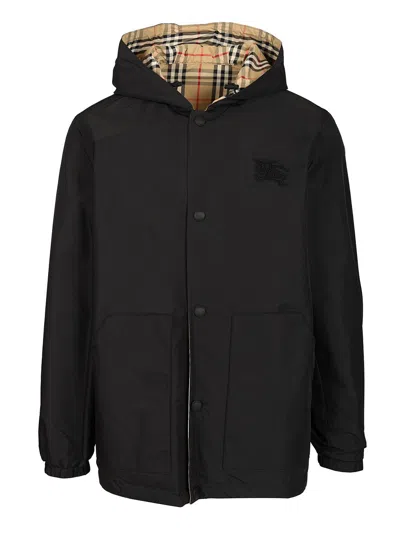 Burberry Man Coat Sand Size L Polyamide In Multi