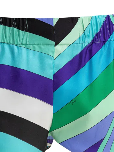 Pucci Shorts In Twill In Multi