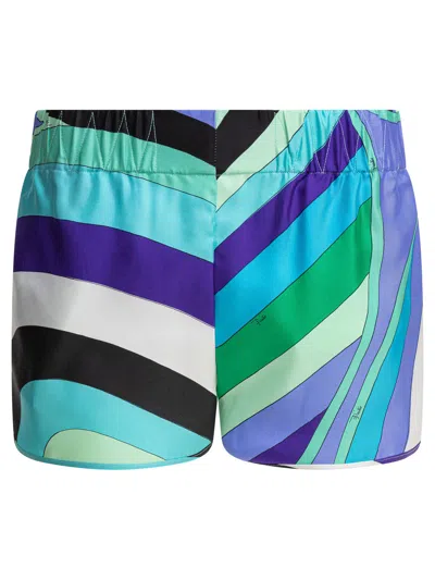 Pucci Shorts In Twill In Multi