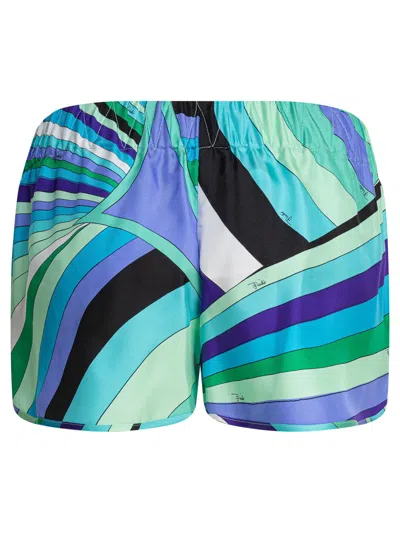 Pucci Shorts In Twill In Multi