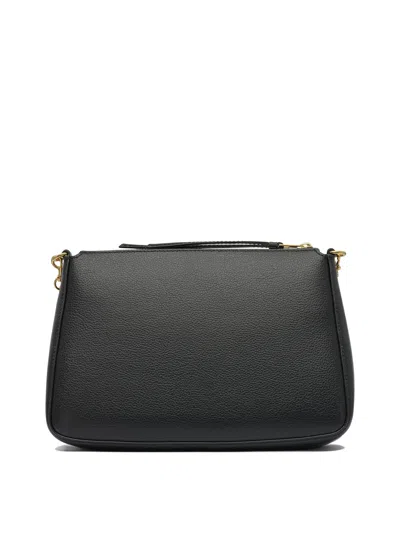 Tory Burch Perry Leather Shoulder Bag In Black