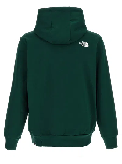 The North Face Hooded Sweater With Ribbed Cuffs And Hem In Green