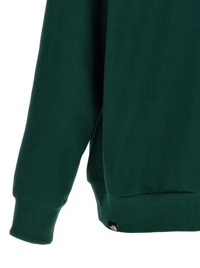 The North Face Hooded Sweater With Ribbed Cuffs And Hem In Green