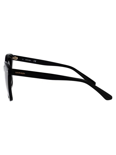 Calvin Klein Squared Sunglasses Ck21506 S 001 In Black