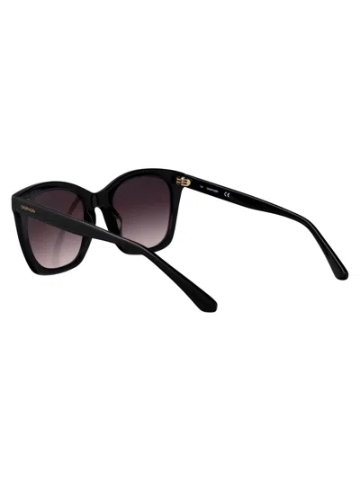 Calvin Klein Squared Sunglasses Ck21506 S 001 In Black