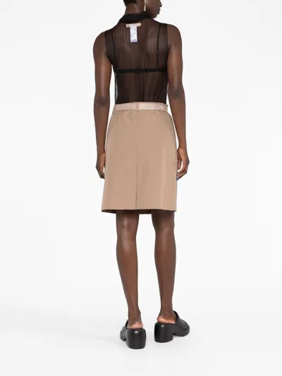 Fendi Belted A-line Mini Skirt