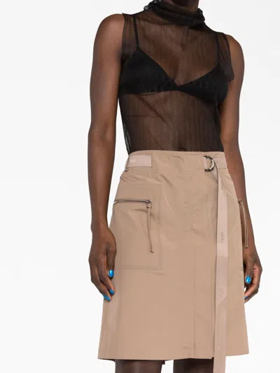 Fendi Belted A-line Mini Skirt