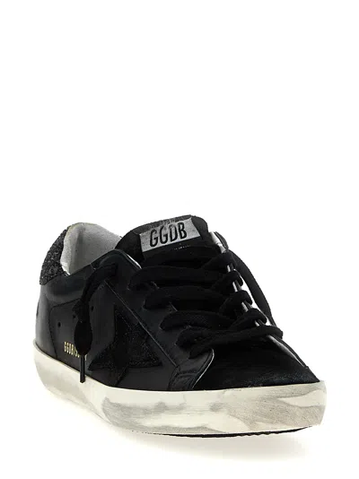 Golden Goose Deluxe Brand Women Super-star Classic With List Low-top Sneakers With Suede Inserts And In Black