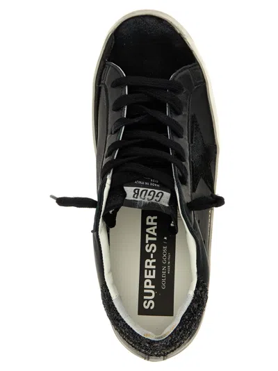 Golden Goose Deluxe Brand Women Super-star Classic With List Low-top Sneakers With Suede Inserts And In Black