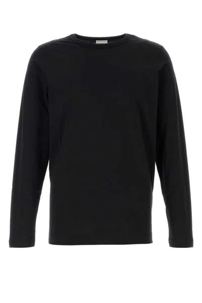 Dries Van Noten Hubbot Long-sleeved Crewneck T-shirt In Black