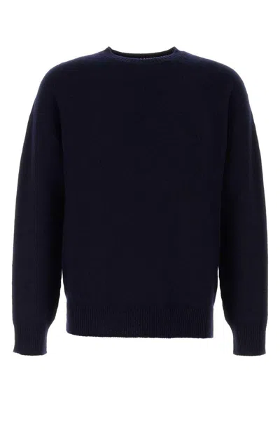 Jil Sander Oversize Wool Sweater With Longer Back And Slits
