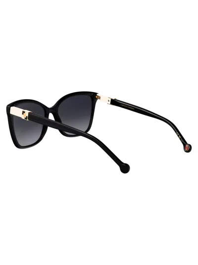 Carolina Herrera Her 56mm Gradient Rectangular Sunglasses In Black