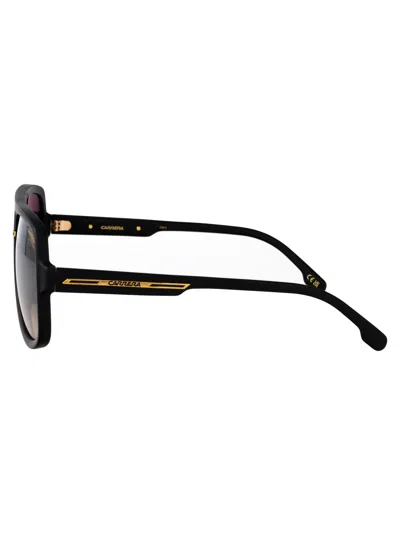 Carrera Matte Black Gold Eco Polyamide Sunglasses In Brown