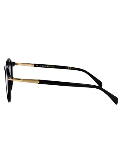 David Beckham Round Sunglasses Db 1171/s 2 M2 In Black