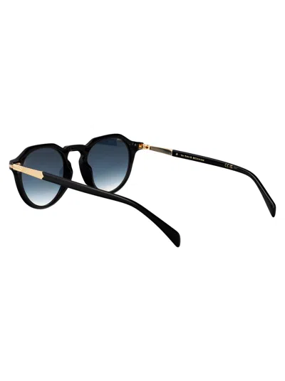 David Beckham Round Sunglasses Db 1171/s 2 M2 In Black