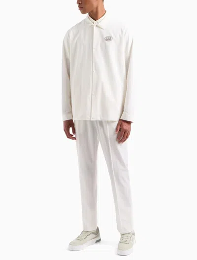 Ea7 Golf Pro Ventus7 Technical-fabric Shirt And Trousers Set In White
