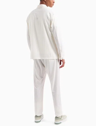 Ea7 Golf Pro Ventus7 Technical-fabric Shirt And Trousers Set In White